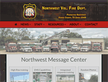 Tablet Screenshot of northwestfiredept.com